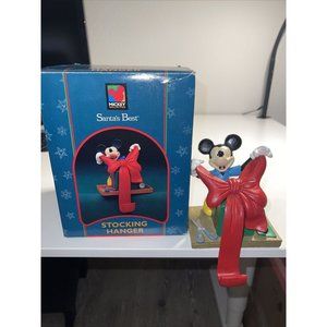1996 Vintage Mickey Mouse Stocking Hanger Disney Santas Best Mickey's Unlimited